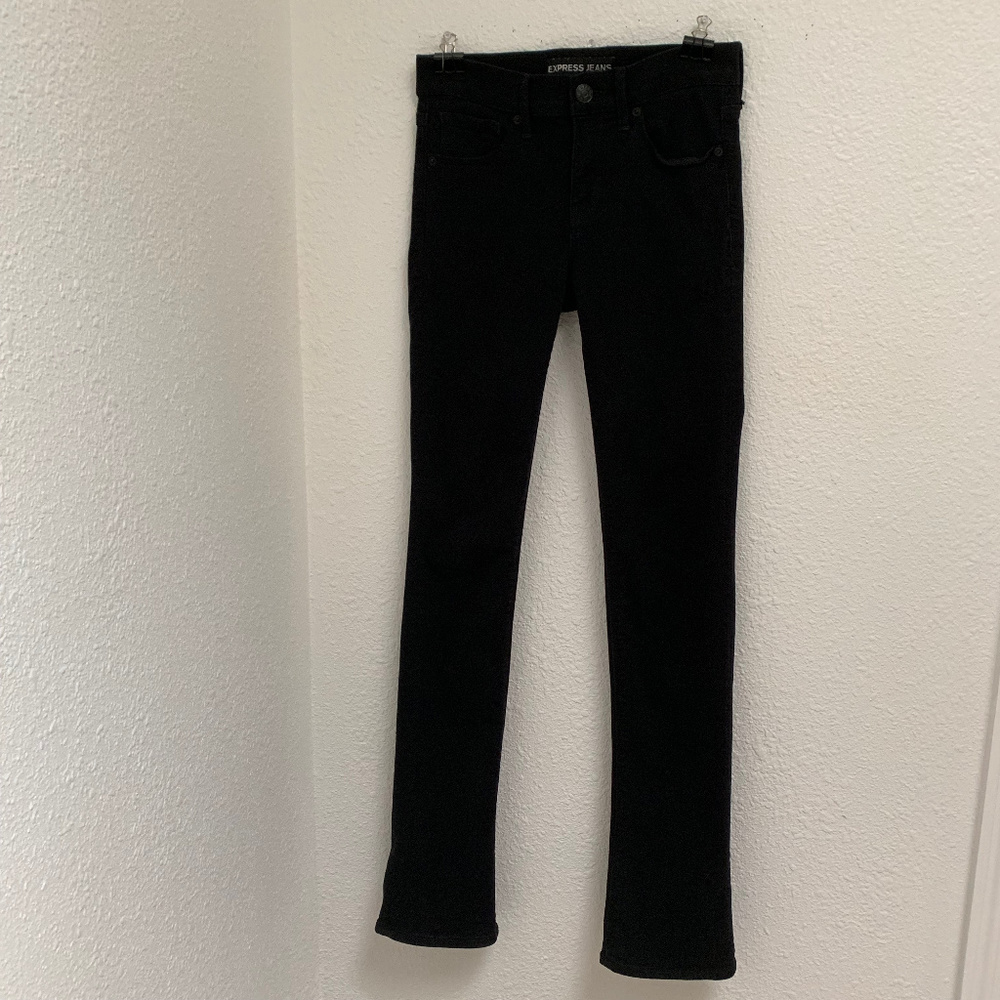 Express Skyscraper Mid Rise Boot Cut Jeans NWOT
